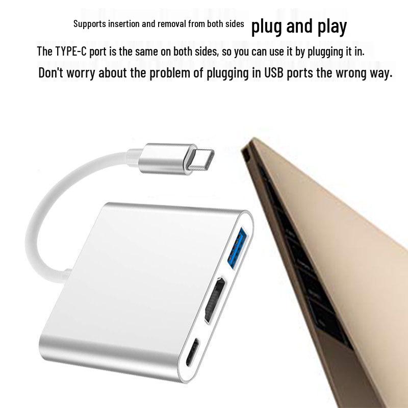 Type-C To HDMI USB Hub with Docking Station Adapter Cable