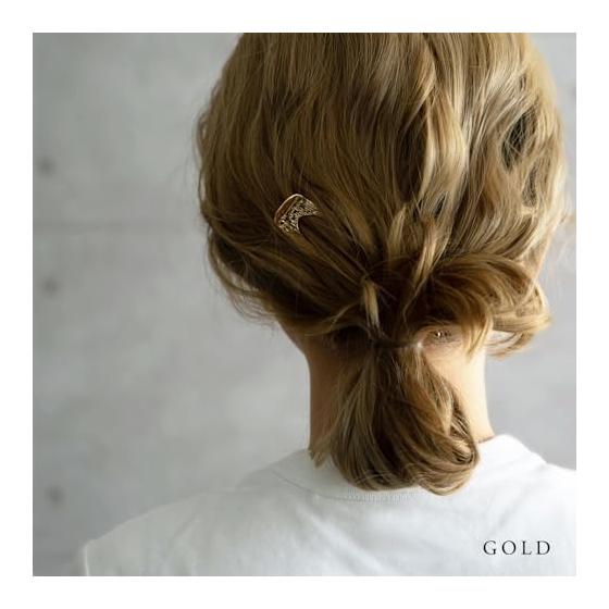 JewelVOX Kanzashi Hair Stick - 2-Piece Set, Metal Hairpin for Traditional Japanese Wear, Gold