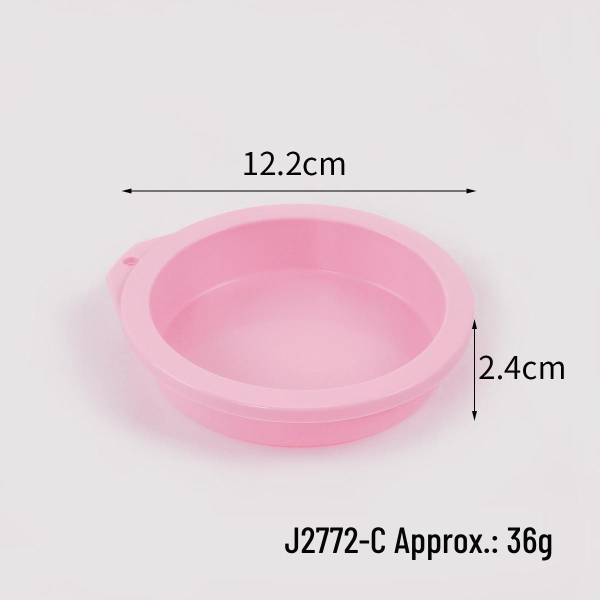 Silicone 3-Hole Round Cake Mold, 4-Inch Multifunctional Baking Pan