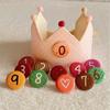 Adjustable Kids Birthday Crowned Hat Soft Cotton Fabric for Photoshoots 0 To 9 Years Reusable Props with Badges