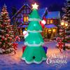 7.87FT Inflatable Christmas Tree Set Santa Snowman Gifts Toy Yard Party Decoration Festive Gift LED Xmas Supplies Home Ornament