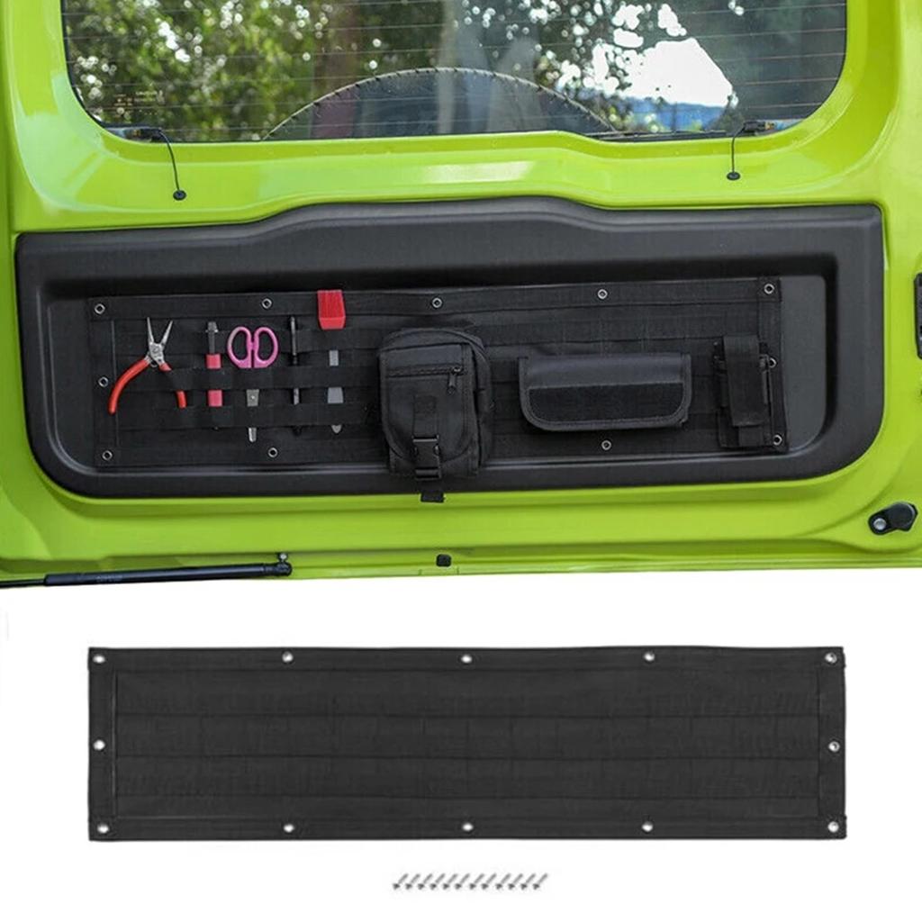 Multifunctional Rear Trunk Parcel Shelf Load Shade Luggage Net Cargo Cover Storage Bag for Jimny JB64 JB74 Oxford Cloth
