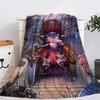 Blanket Sonic Flannel Hedgehog Cartoon Sofa Bed Throw Rug Warm Winter Gift Kids