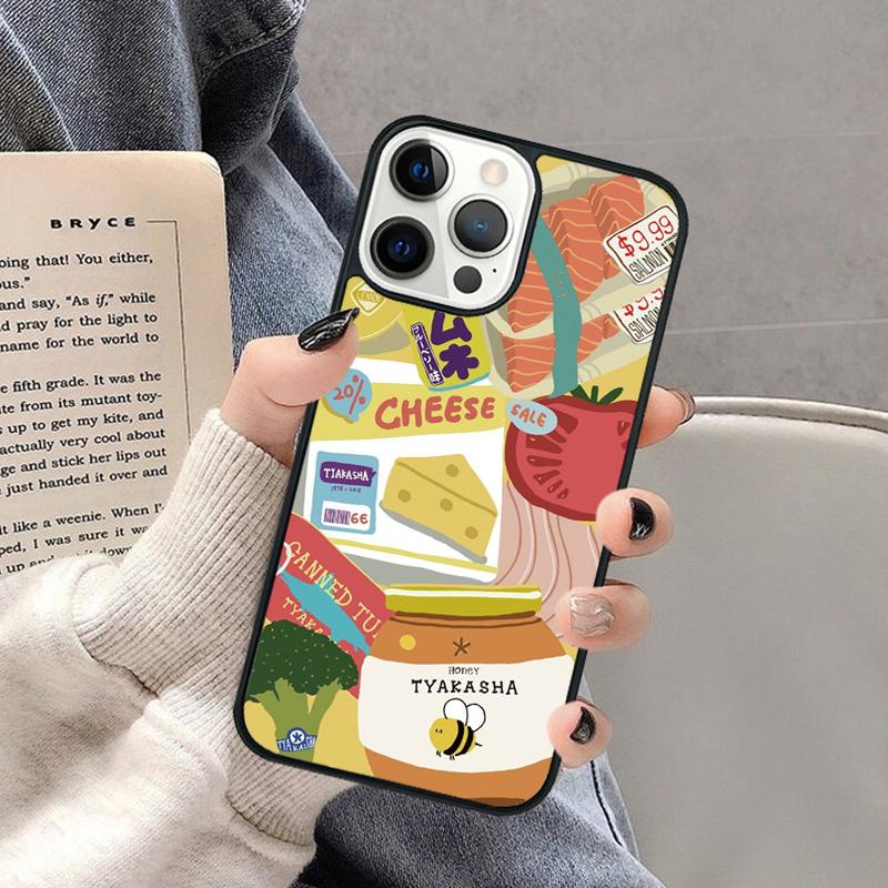 Kawaii Japanese Strawberry Milk Drink Bottle Phone Case for iPhone 17 Air 16 16e 15 Plus for Apple 13 11 12 14 Pro Max