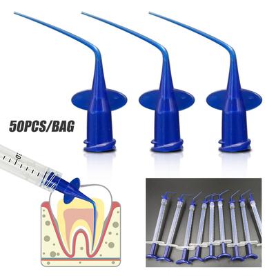50 stücke Dental Bewässerung Spitze Zähne Bleaching Flexible Verbund Harz Spülen Spitze Endo Dental Werkzeug