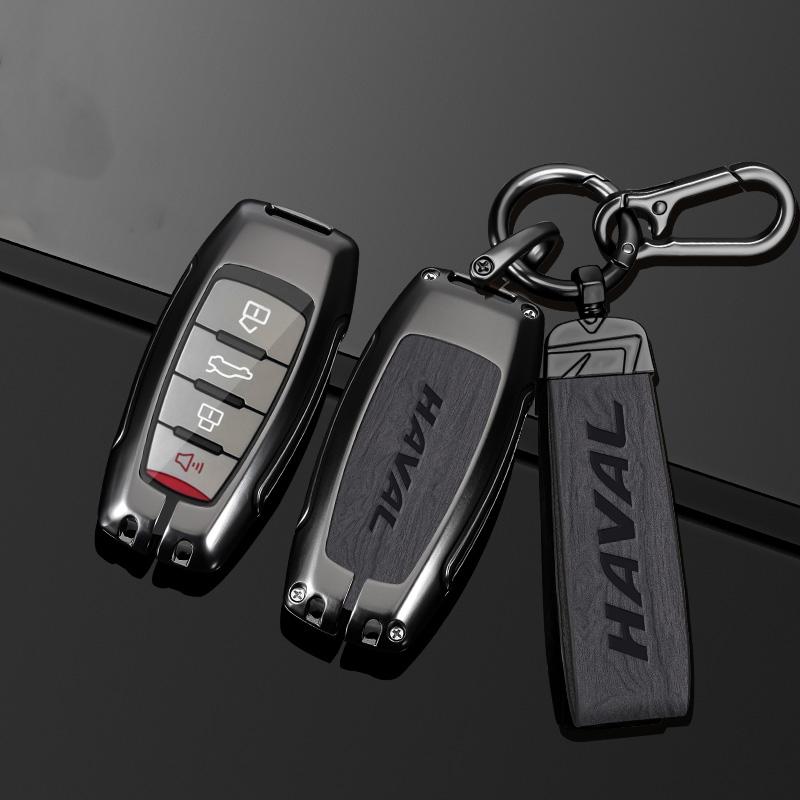 Zinc Alloy New Leather Car Key Case Cover for Great Wall Haval/Hover H1 H6 H7 H4 H9 F5 F7 H2S Car-covers Shell Auto Accessories