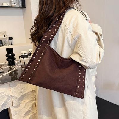 Sommer Handtasche Tasche Damen neue Mode Nieten Nische Tragetasche vielseitige Achseltasche Schultertasche