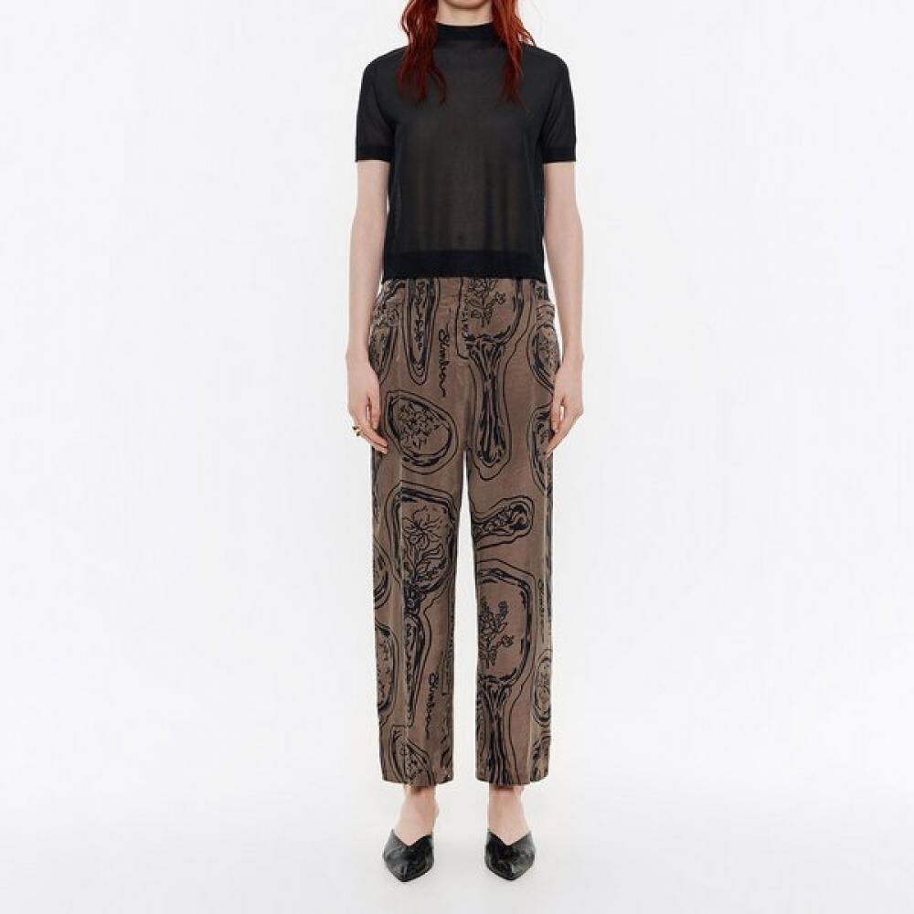 

Bimba Y Lola Khaki Mirror Straight Fluid Trousers B245awp006kaa MIRRORS KHAKI/36