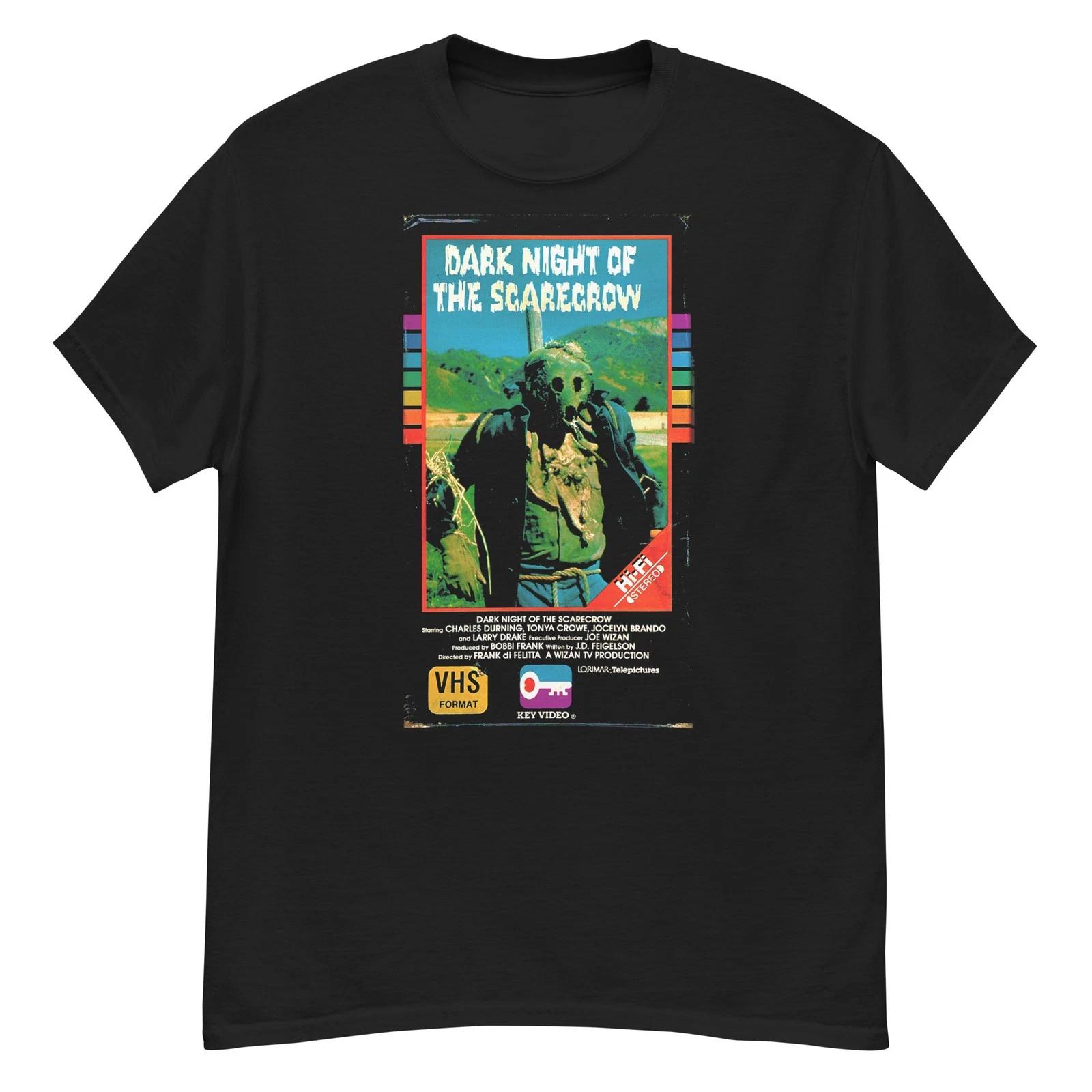 Dark Night of the Scarecrow cult horror fan VHS art t-shirt L