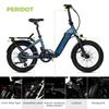Electric Bicycle DERUIZ Foldable E-Bike  2.0 Peridot 20", 48V 500Wh Battery, 8-Speed, Hydraulic Brakes, Max Range 150 KM
