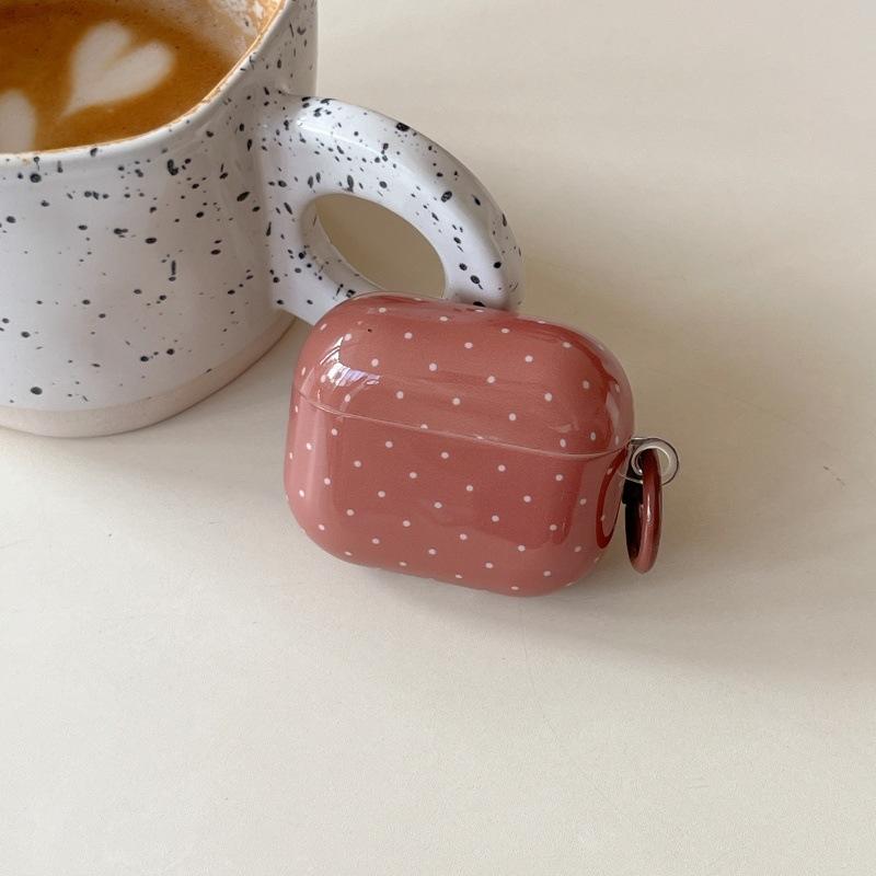 Ins Korean solid color polka dots for AirPods 1 /1 protective case pro1 apple bluetooth 1/1 generation earphone case