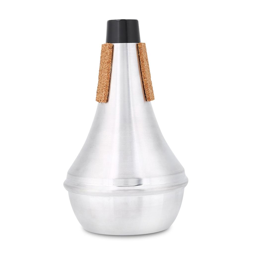 Aluminum Alloy & Cork Strips Practice Trumpet Mute Brasses Musical Instrument Part Accessory