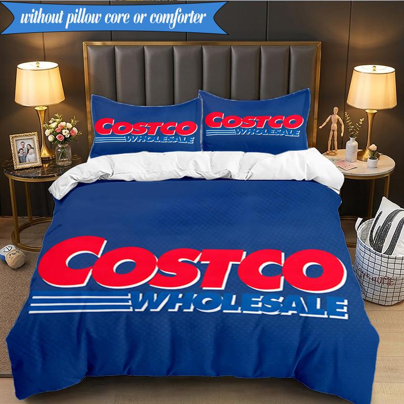 3PCS Costco Bedding Set Duvet Cover Closure Includes 1 Duvet Cover & 2 Pillowcases for All Seasons Bedroom Decor Christmas Fan gifts