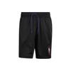 Striped Print Lace-Up Sports Shorts Men Bottoms Black HS8517