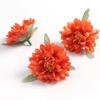 Orange Series Silk Artificial Flowers for DIY Headdress, Clothing Accessories, and Decorative Straw Hat Embellishments.