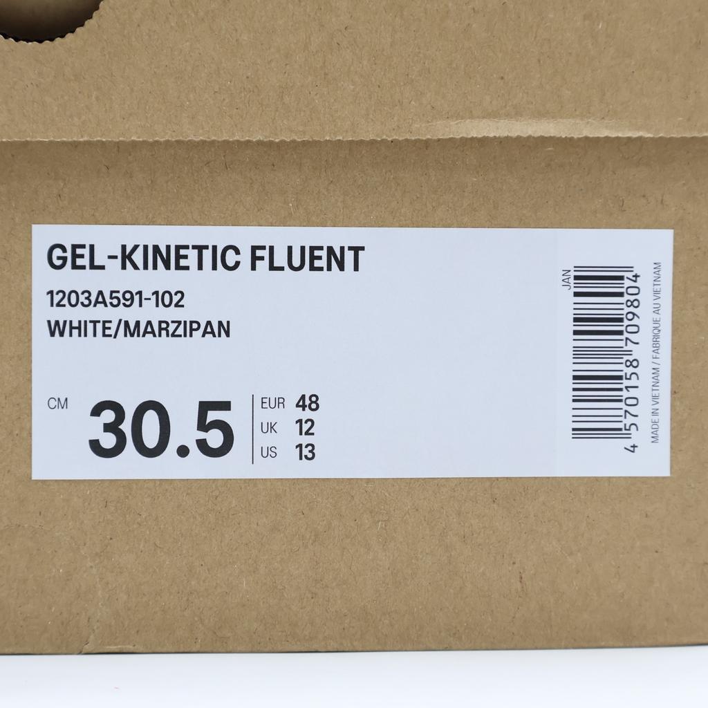 1203A591-102 Asics Gel-Kinetic Fluent White Marzipan (Men's)