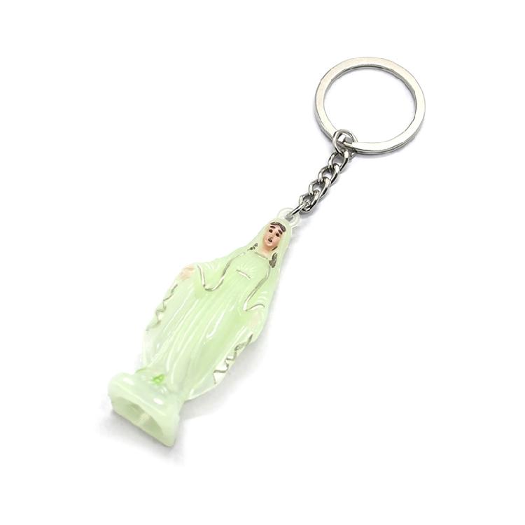 Catholic Keychain Glow in the Dark Pendant Gift for Valentine’s Day, Christmas, 1