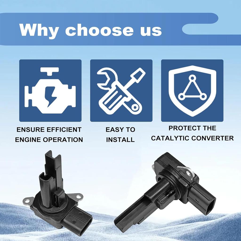 1 Pcs MAF Mass Air Flow Sensor Meter, Compatible with 2007-2017 Camry, 2009-2018 Corolla, 2006-2018 RAV4, 2007-2012 ES350, 2007-2012 RX350, Replace