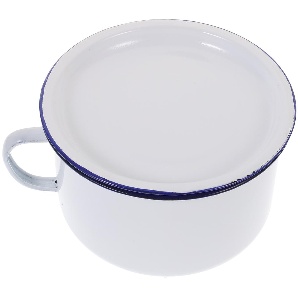 Coffee Cup Enamel Instant Noodle Bowl Student Ramen Bowls Spaghetti Container Enamelware