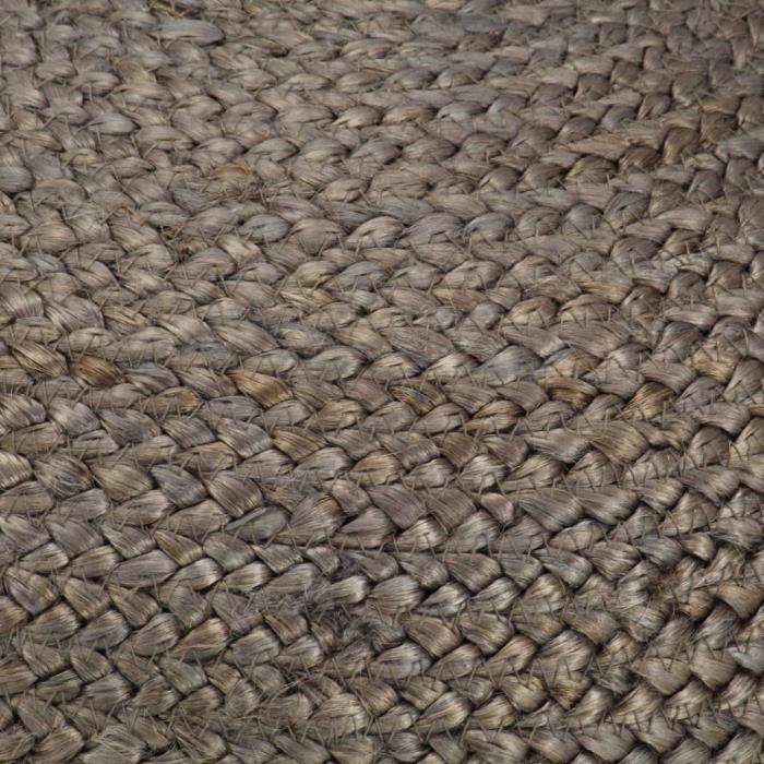 Pouf - vidaXL - Fait à la main - Gris clair - 45 x 30 cm - Jute