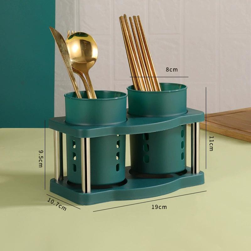 Cutlery Organizer Kitchen Fork Spoon Drain Storage Holder Detachable Dinnerware Tableware Drainer Storage Box Kitchen Organizer