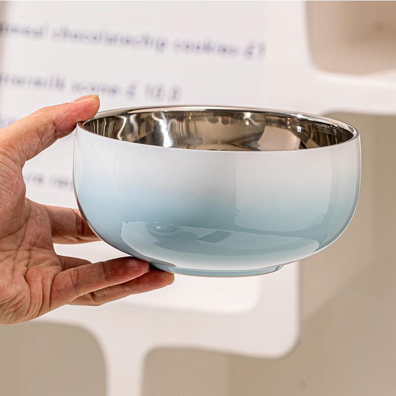 TREEJACK 304 Stainless Steel Gradient Soup/Salad Bowl 15.5cm