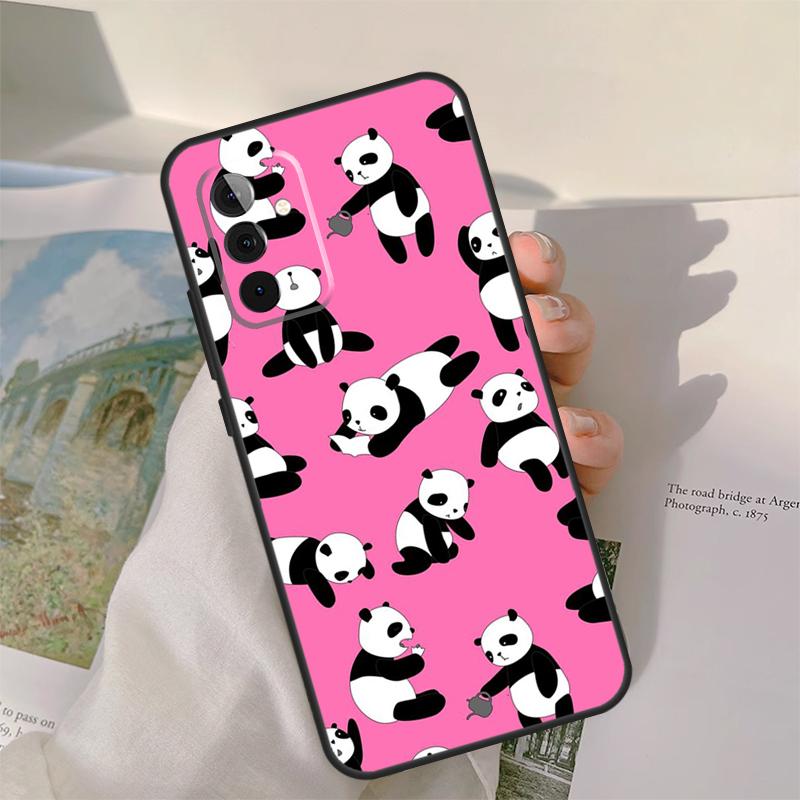 Panda Animal Case For Samsung Galaxy A55 A35 A15 A32 A12 A22 A52 A06 A54 A34 A14 A56 A36 A26 A16 A13 A53
