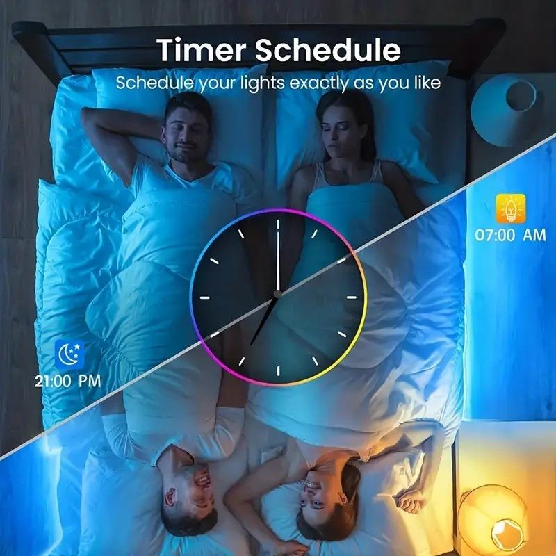 1-20M USB LED Strip Lights WIFI APP Control Color Changing 5050 RGB Led Light Flexible Lamp Tape for TV Backlight Room Decor