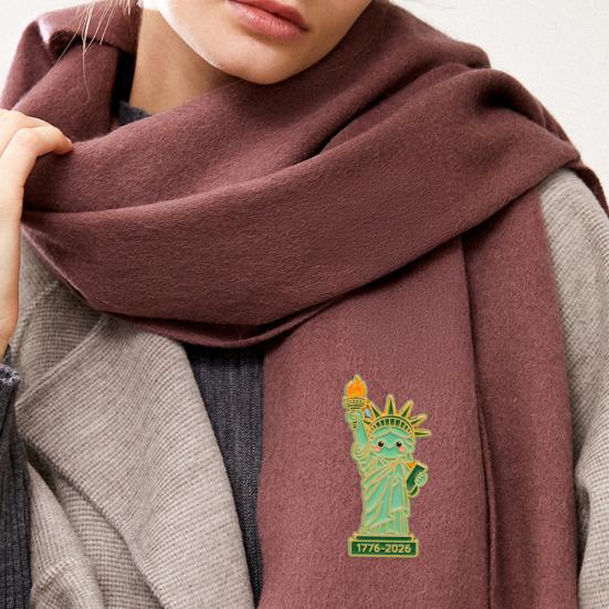 Decorative Brooch Cartoon Goddess Statue Design Zinc Alloy Brooch Pin Bag Sweater Suit Lapel Enamel Badge Outfit Accessory