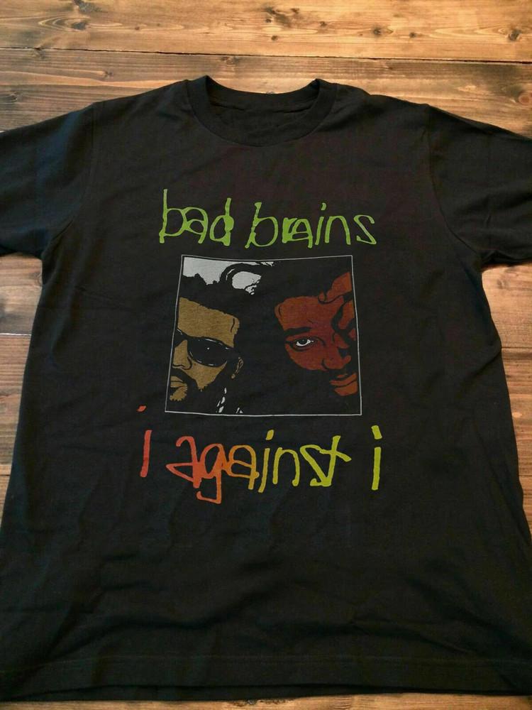 

I Against I Bad Brains Band Black T-Shirt Cotton Full Size Unisex T-Shirt XL