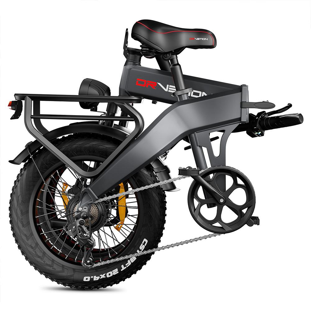 Electric Bicycle Drvetion BT20 20" 1000W Motor City E-Bike 48V 10AH LCD Display Shimano 7 Speed Hydraulic Brake Max Load 150Kg