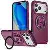 Protective Case - BOOLING - for iPhone 17 Pro Max - Hybrid with Magnetic Rotating Ring - Red