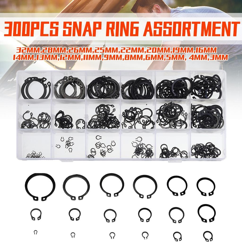 External Retaining Ring Circlip 304 A2 Stainless Steel Shaft Diameters 3-26mm External Retaining Ring Circlip 304 A2 Stainless Steel Shaft Diameters 3-26mm