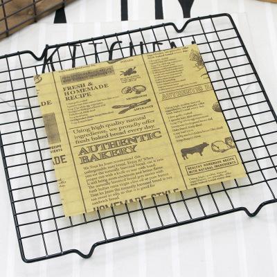 25Pcs/Lot Oilpaper Wrapping Paper for Bread Sandwich Burger Fries/Food-grade Wax Paper Baking Tools Kitchen Gadgets 3 Sizes