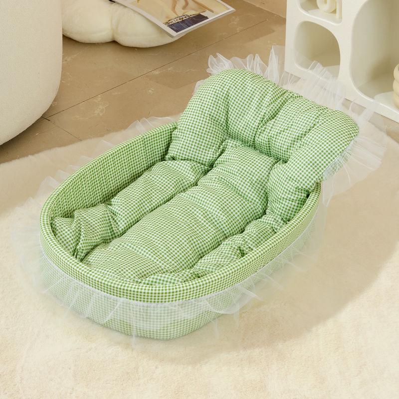 All-Season Washable Pet Nest: Non-Stick, Lightweight, Soft & Cozy for Small Dogs and Cats