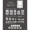 40 Pcs Lace Bottle Stickers Pack Journal Supplies Notebook DIY Background Decor Scrapbook Stickers Aesthetic Stationery