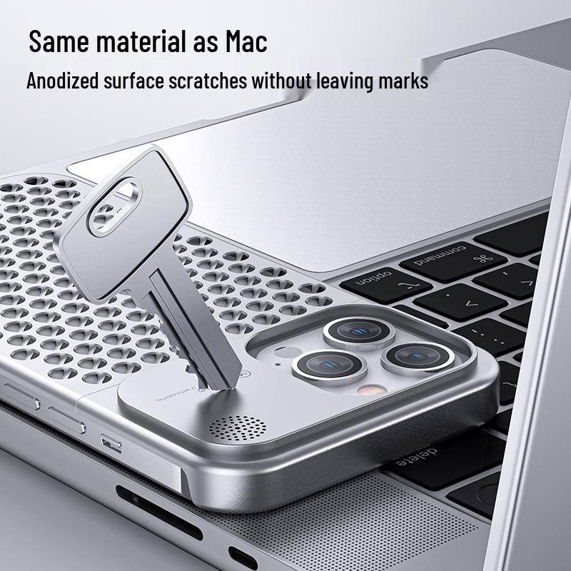 Universal Metal Aromatherapy Case for iPhone 13-15 Pro Max