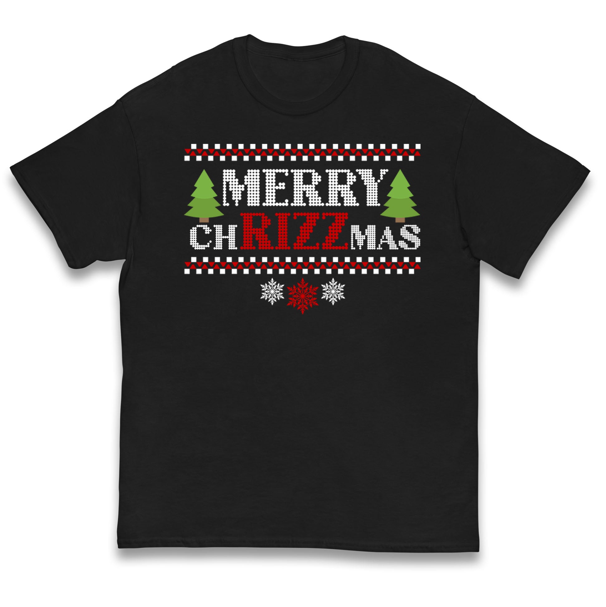 Merry Chrizzmas Funny Christmas Tree Kids T Shirt 110