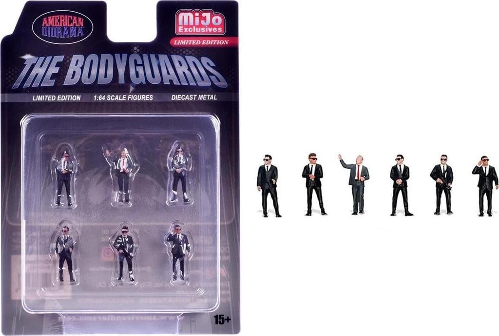 American Diorama Scale Figures The Bodyguards Secret Service 1/64 [Used]