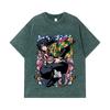 275 GSM Washed T-shirts 100% Cotton Demon Slayer V74 Tomioka Print Unisex Heavy Cotton T Shirt