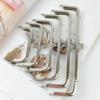 Rustproof Metal Purse Frame Kiss Clasp Vintage Bag Lock Hardware for Handmade Clutch Wallet Production