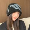 Hat Women'S Big Head Circumference Show Face Small Baotou Hat Warm Ear Protection Knitted Wool Hat Versatile Stacking Hat