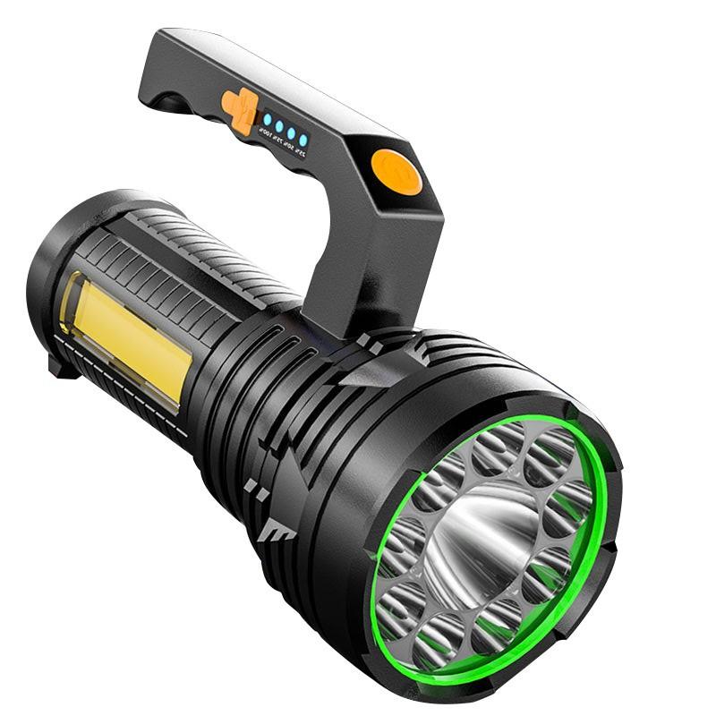 

Уличное светодиодное освещение, наружный аварийный фонарь, перезаряжаемый домашний патрульный фонарь Cob Side Light, мощный портативный фонарик чёрный