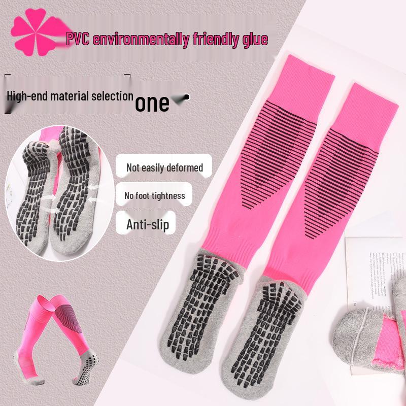 Professionelle Kinder-Overknee-Fußballsocken, Herren-/Damen-Frotteesohle, Reine Baumwolle, Modischer Sportstil.