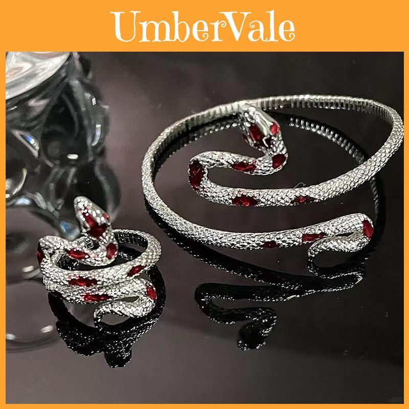 Dark Trendy Snake Design Jewelry With Electroplated Finish For Unisex Fashion Accessory
