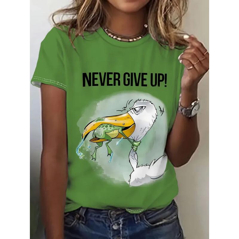Casual Comfort Top Loose Women s Short Sleeve Fashion T-Shirts Women’s XS
