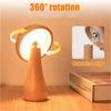 Wooden  Lamp, Portable Cordless  Rechargeable Battery-powered Lamp, Stepless Dimming And Adjustable 360-degree Rotation Angle.