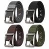 3.8cm Wide Woven Fabric Belt 120cm Length Casual Trouser Belt  For Jeans Trousers