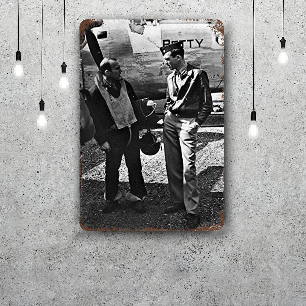 Jimmy Stewart Vintage Metal Tin Signs Posters Decor Retro Metal Plaque Wall Art Decor for Garage Bar