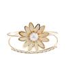 High-End Niche Double Layer Openwork Flower Zirconia Bracelet - Versatile Cross-Border Fashion Jewelry.
